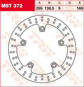 Trw MST372 kerek fix fékrotor 250-299mm Féktárcsa és alkatrészei