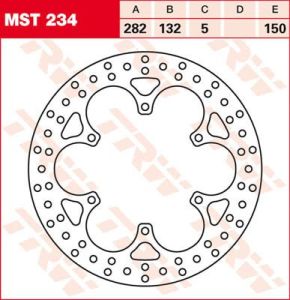 Trw MST234 kerek fix fékrotor 250-299mm Féktárcsa és alkatrészei
