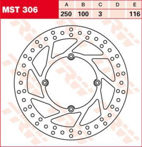 Trw MST306 kerek fix fékrotor 250-299mm Féktárcsa és alkatrészei