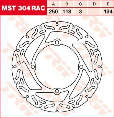 Trw fék féktárcsa FIXED RAC-DESIGN Féktárcsa és alkatrészei 0