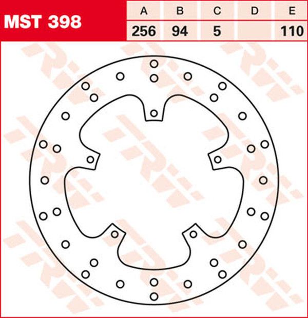 Trw MST398 kerek fix fékrotor 250-299mm Féktárcsa és alkatrészei 0