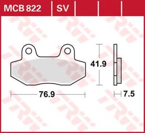 Trw MCB822 minden körben kerámia fékbetét Fékbetét