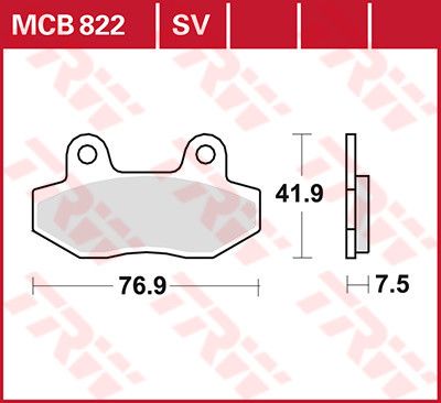 Trw MCB822 minden körben kerámia fékbetét Fékbetét 0
