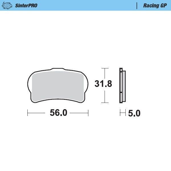 Moto-master 099512 Racing GP SinderPRO Offroad fékbetétek Fékbetét 0