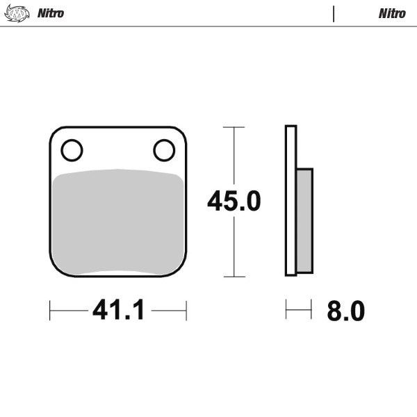 Moto-master 090021 Nitro fékbetétek Fékbetét 0