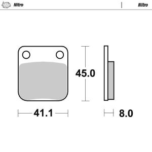 Moto-master 090021 Nitro fékbetétek Fékbetét