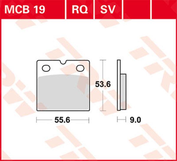 Trw MCB19 minden körben kerámia fékbetét Fékbetét 0