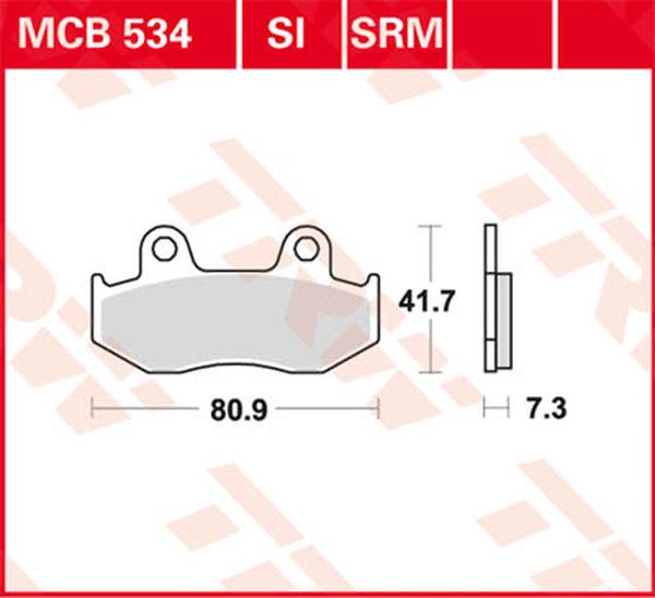Trw MCB534 All Round kerámia fékbetétek Fékbetét 0