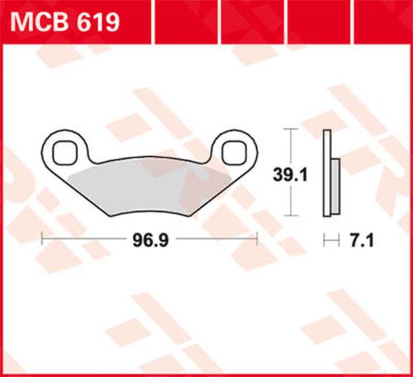 Trw MCB619 All Round kerámia fékbetétek Fékbetét 0