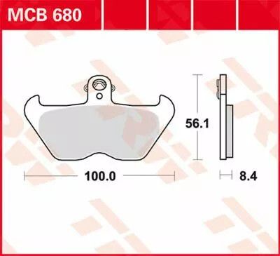 Trw MCB680 Organic Allround fékbetét Fékbetét 0