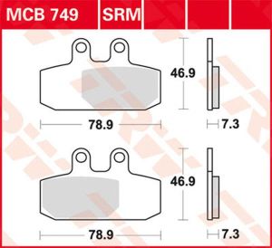 Trw MCB749 All Round kerámia fékbetétek Fékbetét