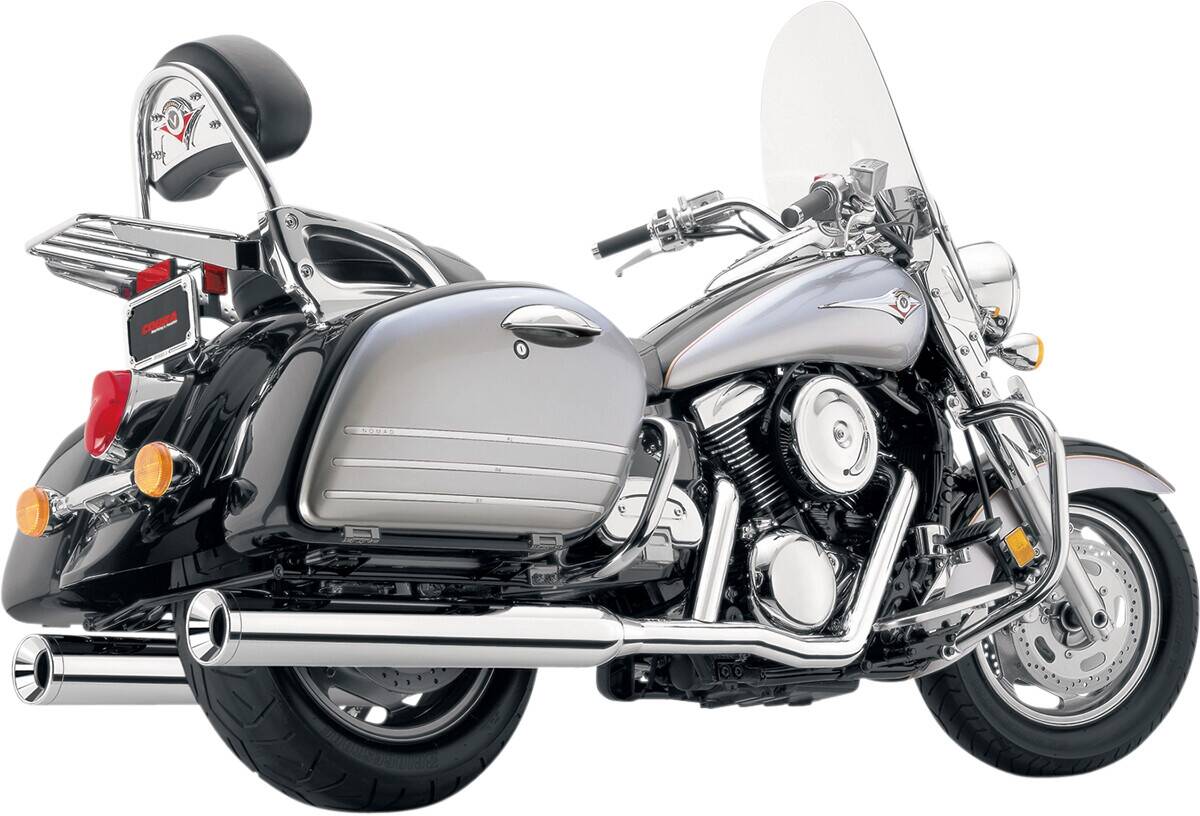 Cobra valódi DUALS classic kipufogó rendszerek WITH tuskó tippek krómozott Kawasaki Teljes kipufogórendszer 0