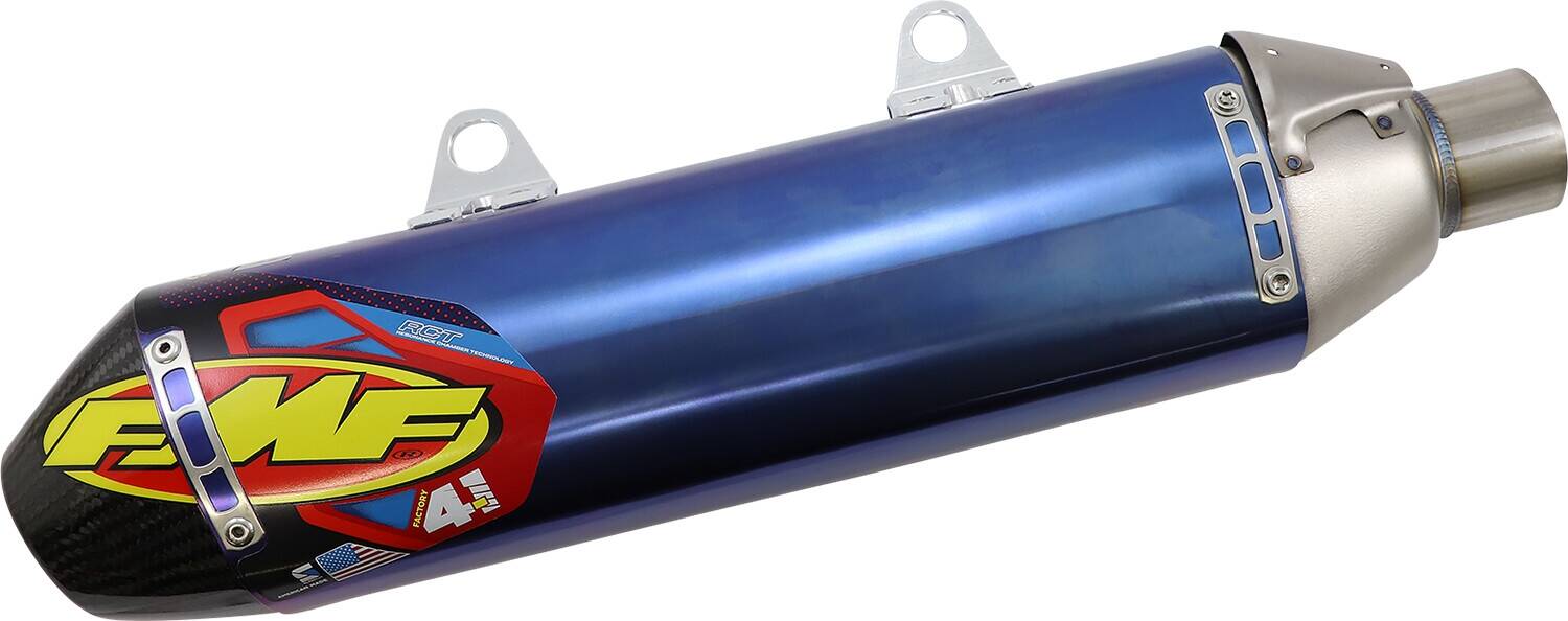 Fmf gyár 4.1 RCT SLIP-ON kipufogódob titán & karbon kék eloxált KTM Kipufogó dob - Slip On 0