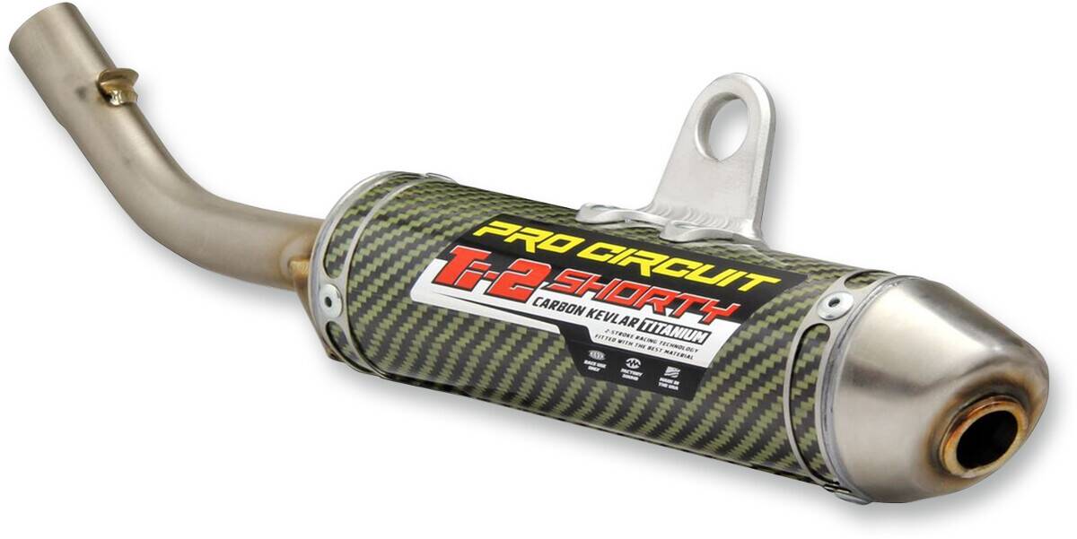 Pro circuit MUFFLER/SILENCER TI-2 SHORTY karbon kevlár titán Kipufogó dob - Slip On 0