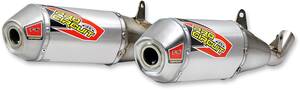 Pro circuit SLIP-ON MUFFLER/SILENCER T-6 (DUAL SYSTEM) rozsdamentes acél alumínium Kipufogó dob - Slip On