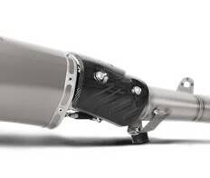 AKRAPOVIC hõ pajzs karbon jobb kipufogó Motor kipufogó alkatrész 0