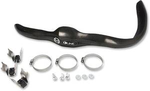Moose racing hard-parts karbon szál csõ védõ FOR 4-STROKE FMF MEGA BOMB kipufogó Kipufogó