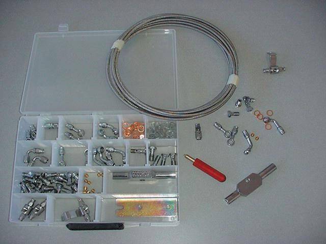 Goodridge MCHD -003 -3 tee w/locator npt1/8f chr Fék és kuplung cső 0