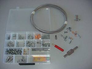 Goodridge MCHD -003 -3 tee w/locator npt1/8f chr Fék és kuplung cső