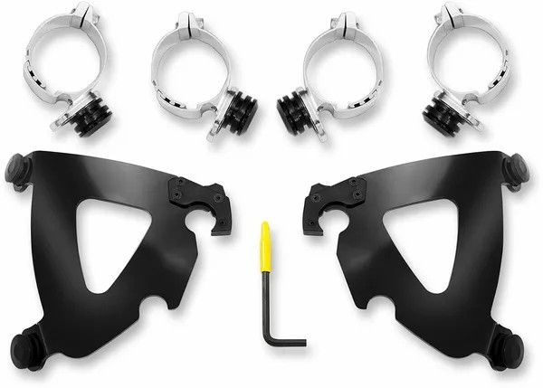 Memphis shades hd MEB2028 Road Warrior Trigger-Lock Mount Kit Szélvédő és karosszéria rögzítő alkatrész 0