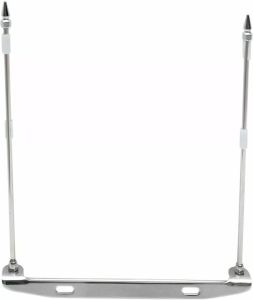 Rivco products FH100 rendszámtáblára szerelt dupla zászlótartó Rendszámtartó