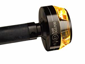 MOTOGADGET mo-BLAZE lemez irány jel jobb eloxált fekete Kiegészítő lámpa, irányjelző