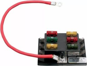 Rivco products FUSBLK 6-körös biztosíték sorkapocs Csatlakozó, vezeték, kapcsoló H&A