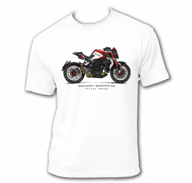 MPS MV Agusta Dragster RR póló fehér Motoros póló, trikó 0
