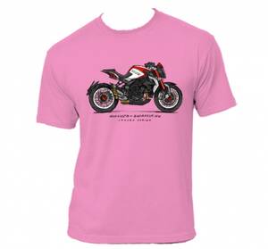 MPS MV Agusta Dragster RR póló pink Motoros póló, trikó