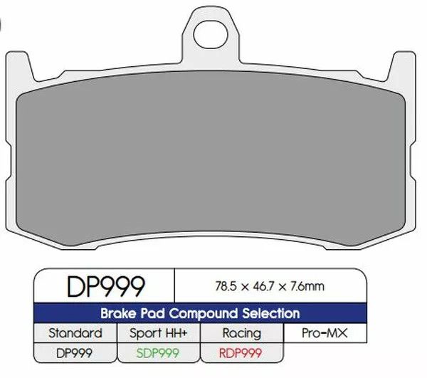 Dp brakes RDP999 RDP Race Pads/X-Race Titanium Pads Fékbetét 0