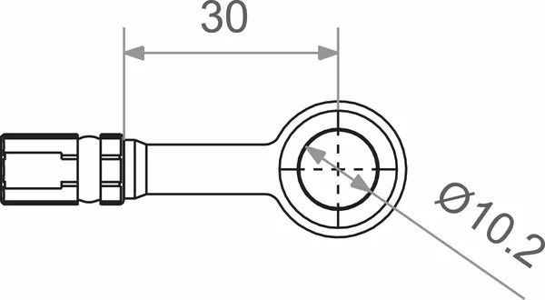 Trw MV10A00E Banjo Varioflex idom Fék és kuplung cső 0