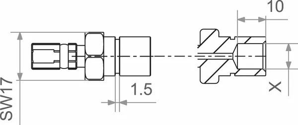 Trw MVH400E Varioflex idom Fék és kuplung cső 0