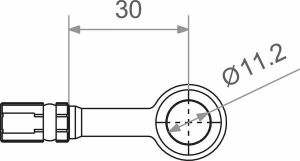 Trw MV11A00S Banjo Varioflex idom Fék és kuplung cső