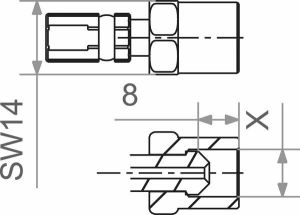 Trw MVJ225G Varioflex Fitting Fék és kuplung cső