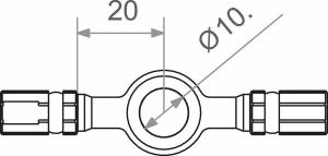 Trw MV10K00G Banjo Varioflex Fitting Fék és kuplung cső