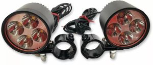 Rivco products DLLED125BK 2" LED-es menetjelző lámpák 1-1/4" bilincsek Fényszóró, helyzetjelző 1