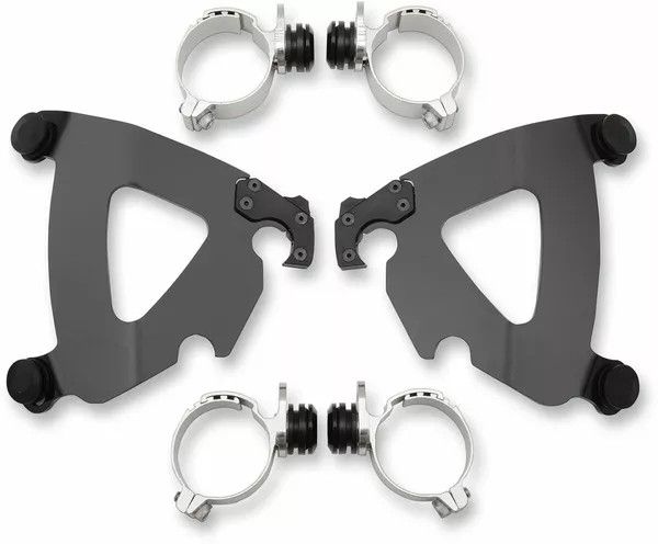 Memphis shades hd MEB2029 Road Warrior Trigger-Lock Mount készlet Szélvédő és karosszéria rögzítő alkatrész 0