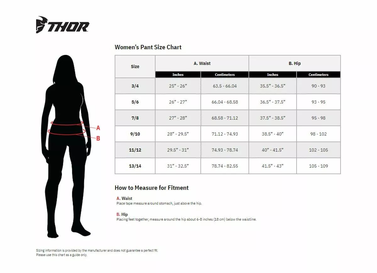 Thor 2902-0352 Women ' Motokrossz nadrág 3