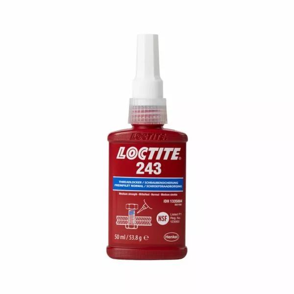 Loctite 1335884 243 közepes szilárdságú Threadlocker ragasztó Folyadék, adalék  0