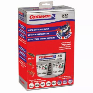 Tecmate TM450 Optimate 3 x 2 bank Akkumulátor töltő 2