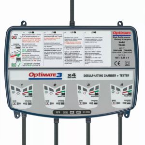 Tecmate TM454 Optimate 3 x 4 Bank Akkumulátor töltő