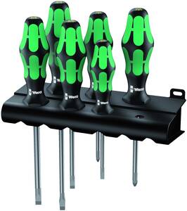 Wera 334/6 KRAFTFORM plusz 300 SCREWDRIVER szett Szerszám motorkerékpár szereléshez