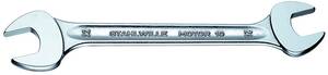 Stahlwille dupla nyitott ENDED SPANNERS 14 X 15 mm ötvözet acél krómozott Szerszám