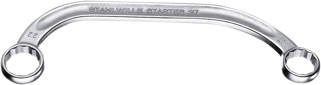 Stahlwille dupla ENDED gyûrû SPANNERS 11 X 13 mm ötvözet acél krómozott Szerszám motorkerékpár szereléshez 0
