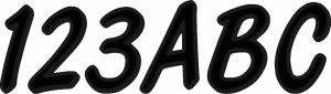Hardline BLK400EC vízijármű -azonosító készlet Matricák és kiállító állványok