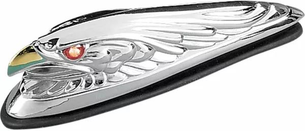 Drag specialties 91-6609-BC312 Eagle Head első sárvédő dísz Kiegészítő lámpa, irányjelző 0