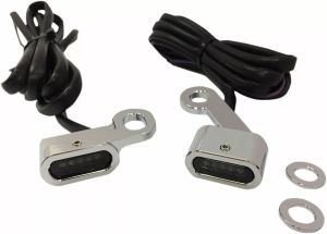 Drag specialties L22-0231CMENU LED kormányjelző lámpák Kiegészítő lámpa, irányjelző