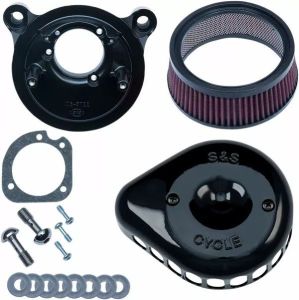 S&S CYCLE 170-0442 Mini Teardrop Stealth légtisztító készlet Levegőszűrő alkatrészek, légszűrők