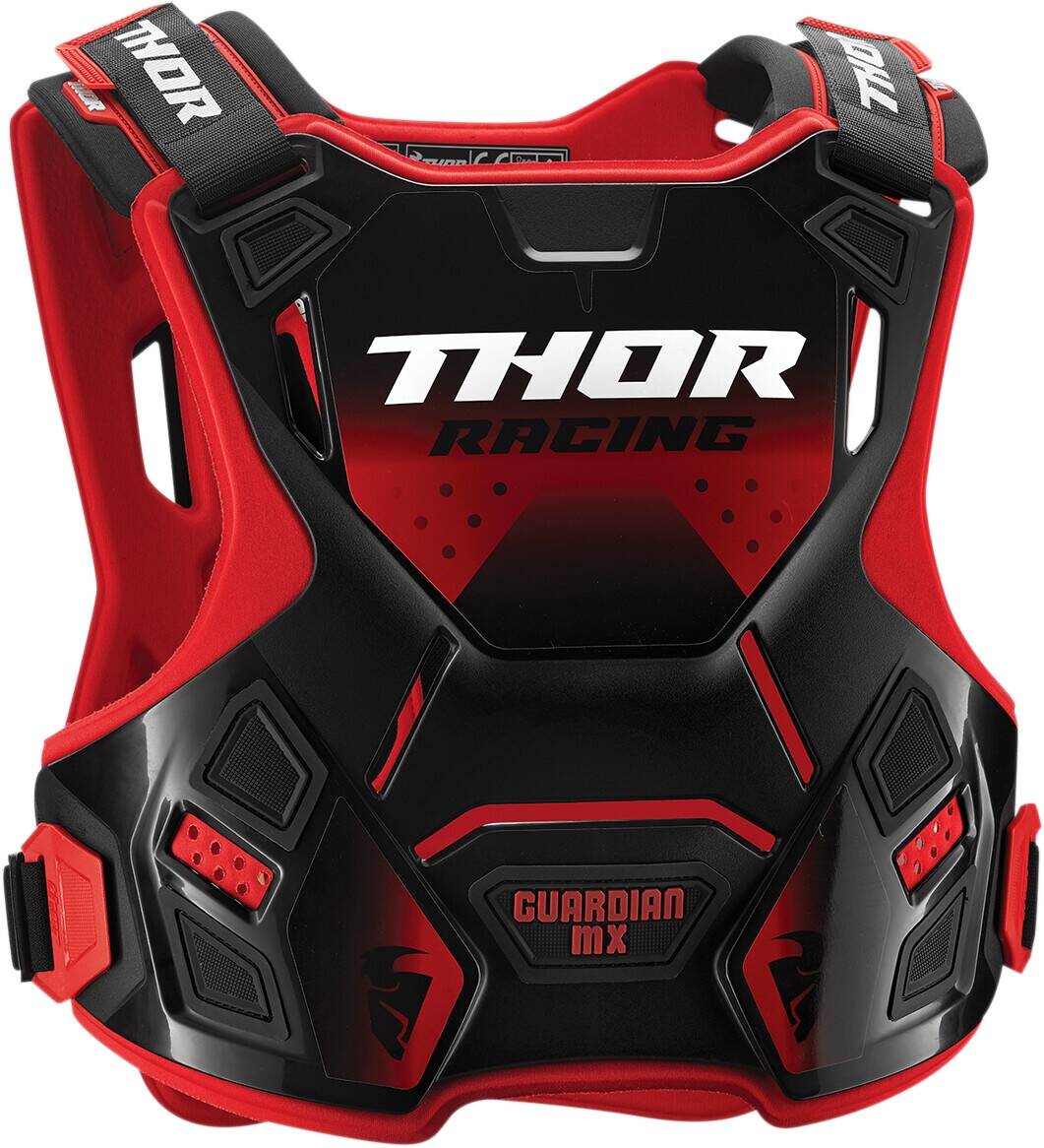 Thor ifjúsági GUARDIAN motokrossz ROOST terelõ RED/BLACK SM/MD Gerincvédő, protektoring, protektormellény 0