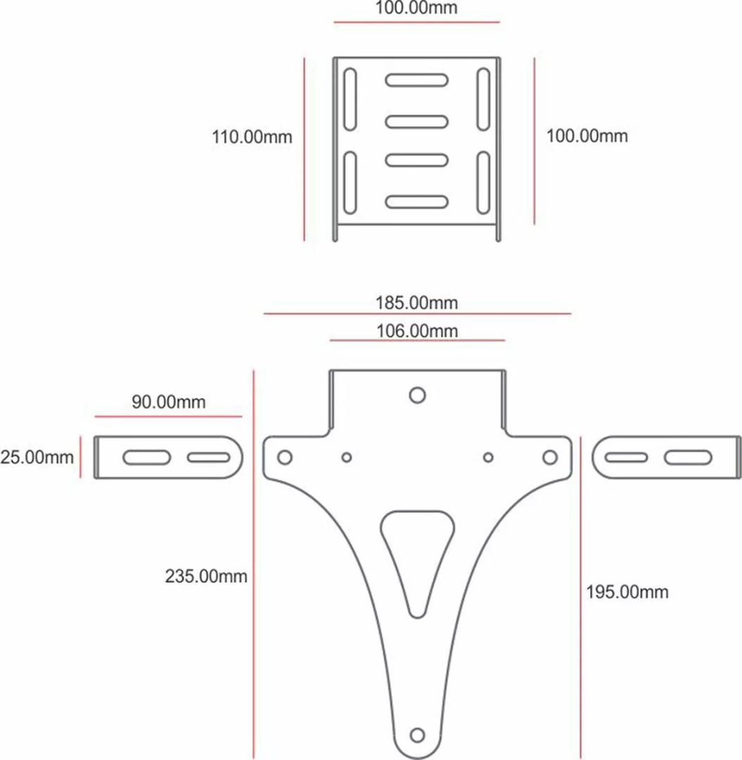 C-racer NUNP1 rendszámtartó Rendszámtartó 2